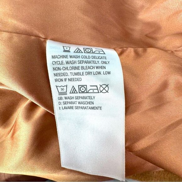 Denim &Co Tan Coat QVC Two Pockets V Neck SZ Small NWOT - Picture 13 of 14